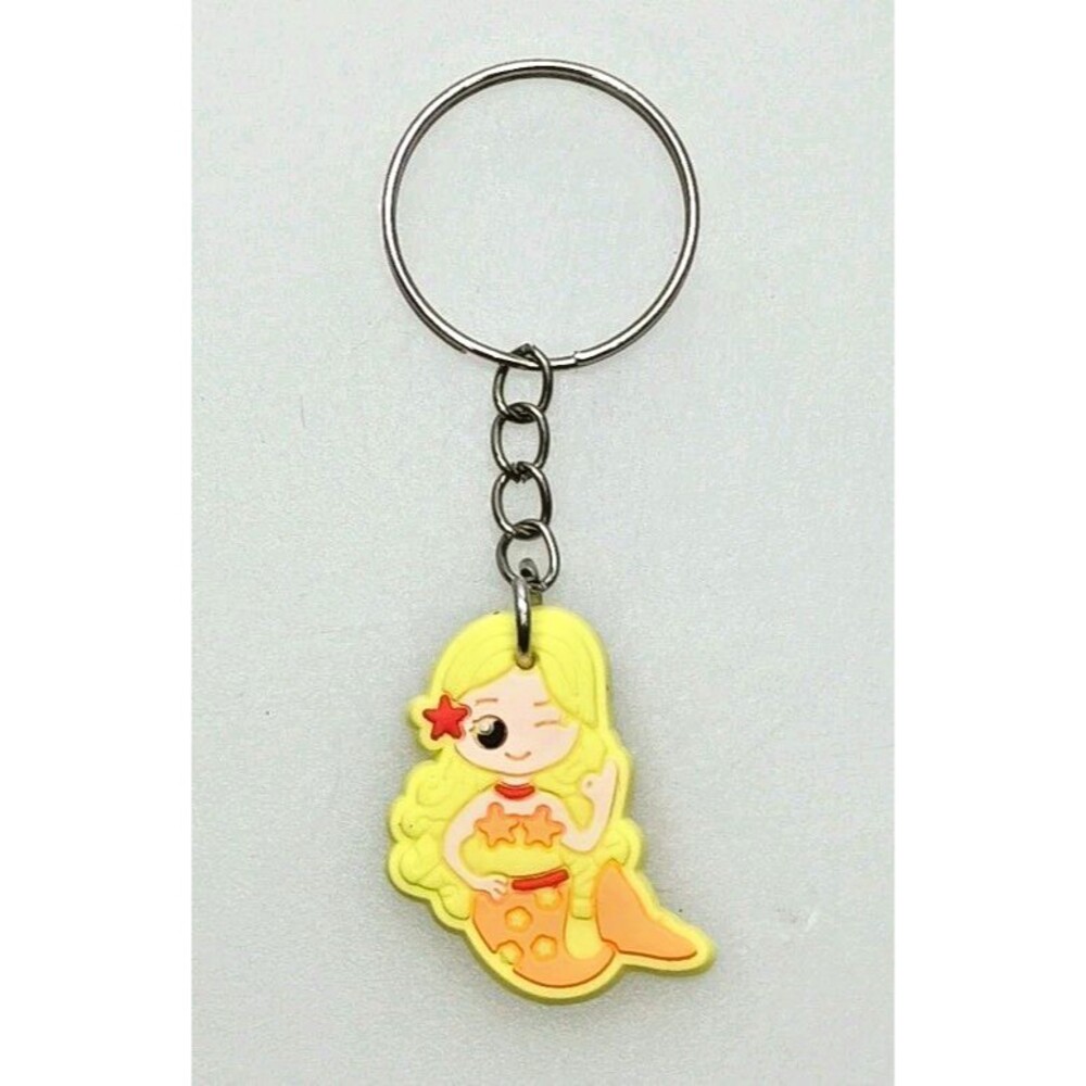 Cute Mermaid Keychain Kawaii Bag Charm Purse Key Ring Gift